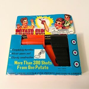Retro Potato Gun Spud Gun Toy - Shoots Potato Pellets